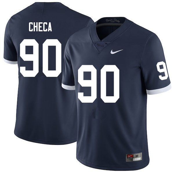 NCAA Nike Men's Penn State Nittany Lions Rafael Checa #90 College Football Authentic Throwback Navy Stitched Jersey RNE5298UD